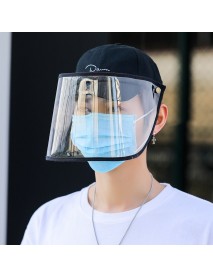 Anti-fog Sun Hat Full Face Dust Cap Detachable Sun Visor Baseball Cap