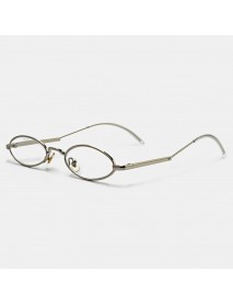 2 Color Flat Oval Thin Frame Arc Frame Reading Glasses