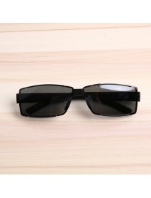 Bang good Mens Outdoor Square Rimless Luxury UV400 Polarized Sunglasses Driving Eyewear