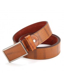 115cm Mens Business Casual Alloy Tablet Slide Buckle Waistband Strap Vogue Leather Belt