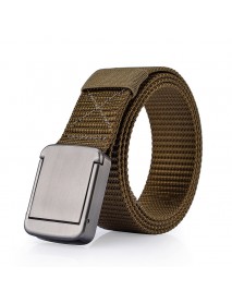 118CM Mens Women Nylon Alloy Buckle Belt Outdoor Casual Military Tactical Durable Pants Strips