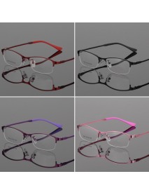 Eye Glasses Half Rimless Glasses Frame Eyeglasses Clear Lens Metal&TR90 Optical Glasses RX Spectacles