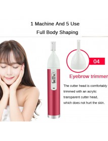 5 in 1 Female Hair Removal Lady Shaver Hair Remover Female Shaver Electric Trimmer
