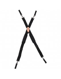 2'' Wide Braces Suspender Heavy Duty Men's Tool Adjustable Trouser Belt