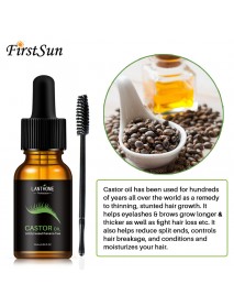 10ml Castor Oil Hair Growth Serum for Eyelash Growth Lifting Eyelashes Thick Eyebrow Growth Enhancer Eye Lashes Serum Mascara
