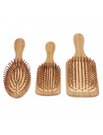 High Quality Hair Comb Bamboo Airbag Massage Comb carbonized solid wood bamboo cushion anti-static hair Brush combs travel home