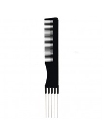 3Pcs Hairdressing Set Pointed Tail Comb Pick Comb Anti-static Carbon Fiber Comb Steel Needle Pick Hair