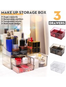 Acrylic Cosmetic Organizer Transparent Storage Box All In One