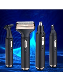 4 in 1 Reciprocating Electric Shaver USB Rechargeable Razor Beard Eyebrow Nose Hair Trimmer