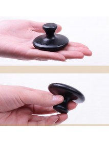 2Pcs Natural Basalt Stone Mushroom Ore Stone Manual Massager Tool Cure