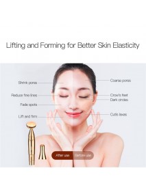 2 in 1 Electric Vibration Heating Eye Massager Wrinkles Dark Circle Removal Useful Beauty Machine