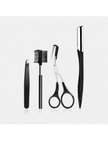 4 pcs Eyebrow Trimmer Suit Stereoscopic Cutting Eyebrow Skin Care Clip Comb for Girls