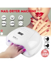 120w Nail Light Therapy Machine Quick-drying Painless Nail Polish Glue Baking UV Lamp