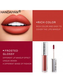 HANDAIYAN 12 Colors Lip Gloss Ice Cream Velvet Matte Nude Decolorize Long Lasting Moisturizing Lipstick Lip Glaze Makeup