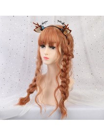 22 Synthetic Hair Women Wigs Long Curly with Bangs Wig Orange