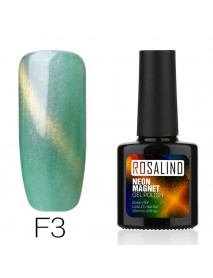 ROSALIND 15 Color Rainbow Cat Eye Nail Polish Glue