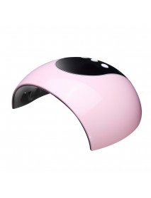 24W Manicure UV Nail Lamp LED Nail Gel Polish Curing Light Lamp Smart Auto Sensor Nail Art Dryer Pink