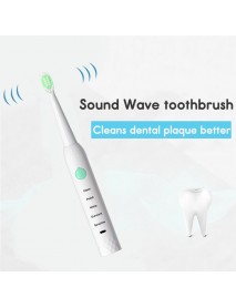 5 Modes Waterproof Sonic Electric Toothbrush USB Rechargeable 4 Heads Face Brush