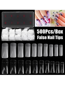 500 Nail Patches Transparent False Nail Nail Polish