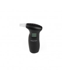 Portabl LCD Display Digital Alcohol Tester Alcohol Breath Tester Device Breathalyzer Analyzer Detector with 3pcs Mouthpieces