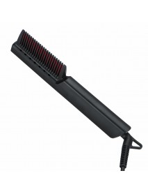 Electric LCD Hair Straightener Comb 160-210C 6 Temperature Men Beard Brush Ceramic Heated Straightening Comb