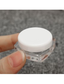 50Pcs Cosmetic Bag  Empty Jar Pots Eyeshadow Makeup Face Cream Lip Balm Container 3ml