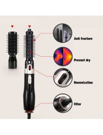 2 In 1 Professional Hair Dryer Comb Wet/Dry Hair Straightener Styling Curling
