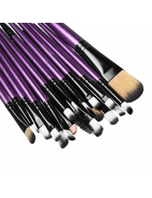 20pcs Powder Foundation Eyeshadow Eyeliner Lip Brush Makeup Brushes Kit
