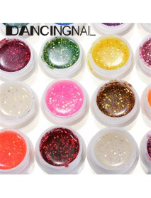 36 Color Glitter Powder UV Gel Extender Nail Art Design Set