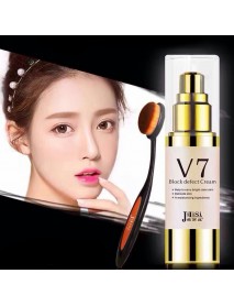 2in1 30ml Block Defect Whitening Cream Lotion Face Skin Care Concealer + Makeup Brushes