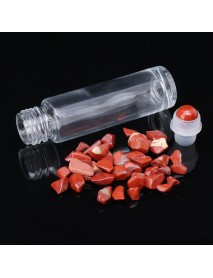 10pcs 10ml Essential Oil Gemstone Roller Ball Bottle Glass with Natural