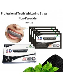 14 Pcs 3D Bamboo Charcoal Mint Non-peroxide Whitening Tooth Paste Strips Whitening Tooth Stain Removing And Yellow Removing Dental Tools
