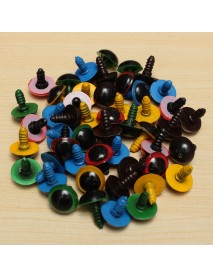 80pcs 15mm Plastic Safety Eyes For Teddy Bear Doll Animal Puppet