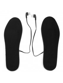 USB Charge Cuttable Electric Heated Insole Battery Powered Winter Heating Shoes Pads