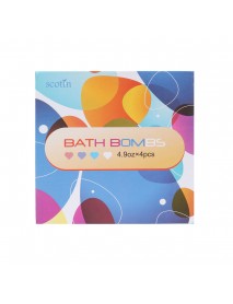 140g*4PCS Bath Salt Bombs Heart Balls Colorful Whitening Moisture Essential Oil Body Scrub