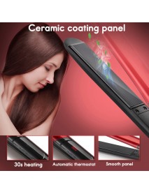 120-200 2 In 1 Ceramic Hair Straightener Hair Curly 10 Gears Temperature Control LCD Digital Display Flat Iron
