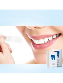BAIMISS 7Pair Teeth Whitening Powder Strips 3D White Paste Shine Teeth Advanced Double Elastic Gel