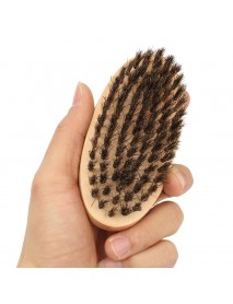 Beard Brush Comb Kit Facial Mustache Shaving Natural Boar Bristle