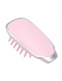 2 in 1 Portable Takeout Mini Electric Smooth Ionic Hair Brush with Massage Comb Head