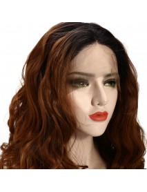 22 Lace Front Wigs Gold Ombre Bob Two Tone Wave Wig Baby Hair Pre Plucked