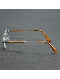 Aluminum-magnesium Alloy Reading Glasses Frameless HD Resin Lenses Presbyopic Glasses