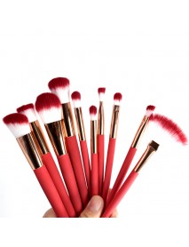 10pcs Thermal Color Changing Makeup Brushes Set Cosmetics Tools Kit
