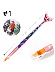 1pc Nail Art Pen Mermaid DIY Drawing Design And Line Painting Manicure Dotting Tools