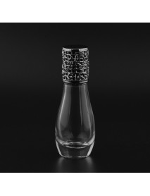 12ml Empty Perfume Bottle Metal Roller Ball Glass Bowling Shape Bottles Refillable Container