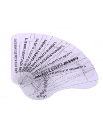10pcs Men Eyebrow Card Drawing Guide Card Brow Template Eyes Makeup Shaping Design Eyebrow Stencils