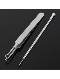 7 Set to Choose Stainless Silver Blackhead Extractor Remover Facial Care Tool Blemish Acne Pimple