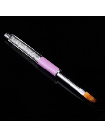 Nylon Hair Purple Nail Ombre Brush Manicure Tools DIY Design Drawing Painting Pen