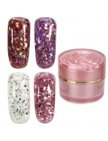 24 Colors Shining Holo Diamond Extend UV Gel Extension Nail Art Glue Manicure