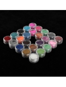 24 Color Acrylic Glitter Nail Powder Set Decoration