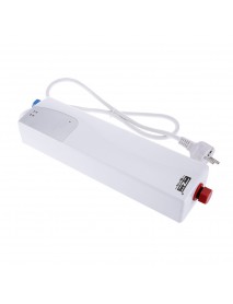 3000W Mini EU Elegant Instant Hot Water Heater Electric Indoor Tankless Water Heater for Bathroom